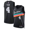 San Antonio Spurs 202526 City Edition Swingman Jersey Black Deaaron Fox Unisex | RTJ13175 product image 1, provided for
