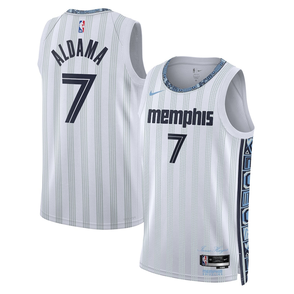 Memphis Grizzlies 202526 City Edition Swingman Jersey Gray Santi Aldama Unisex | RTJ13134 product image 1, provided for