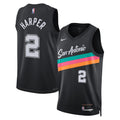 San Antonio Spurs 202526 City Edition Swingman Jersey Black Dylan Harper Unisex | RTJ13130 product image 1, provided for