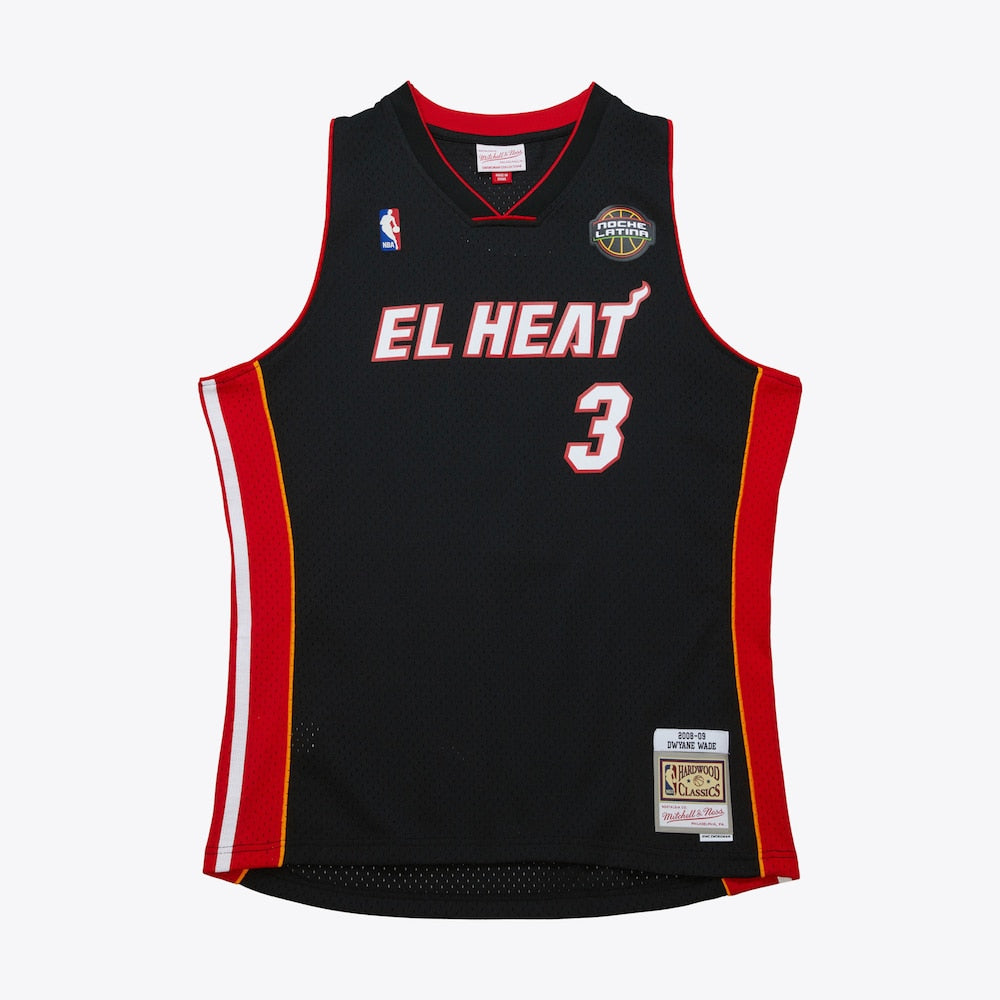 Miami Heat Dark El Heat Swingman Jersey Dwyane Wade 2008 | RTJ13129 product image 1, provided for visual reference and