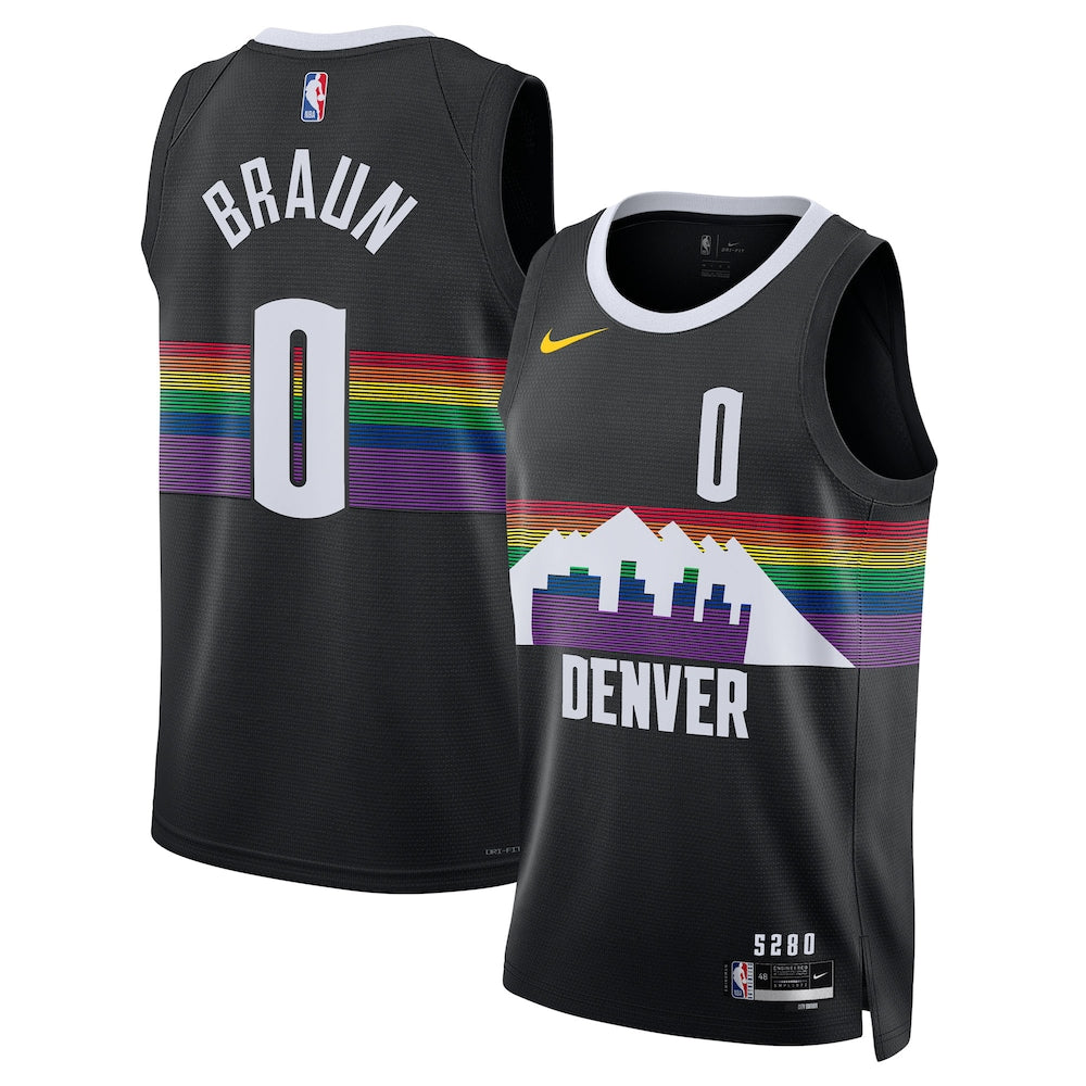 Denver Nuggets 202526 City Edition Swingman Jersey Black Christian Braun Unisex | RTJ13126 product image 1, provided for
