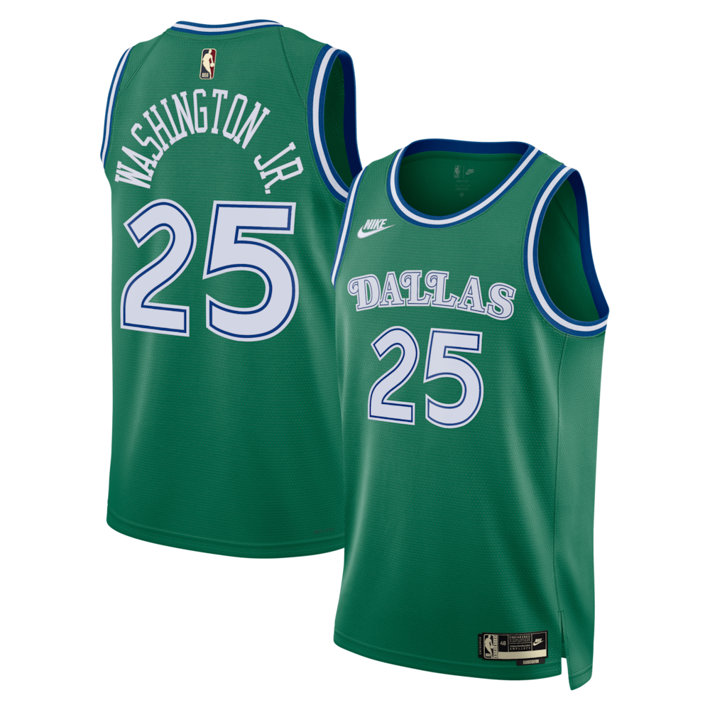 Dallas Mavericks Classic Edition Jersey Green Pj Washington Jr Unisex | RTJ13108 product image 1, provided for visual