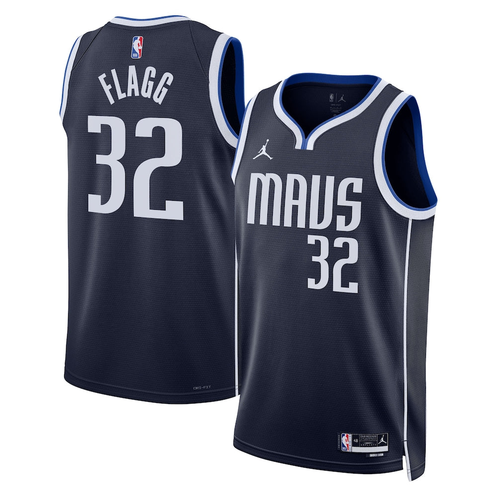 Dallas Mavericks Jordan Brand Statement Edition Swingman Jersey Nba 2025 First Round Draft Pick Navy Cooper Flagg Unisex |