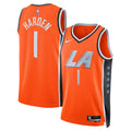 La Clippers 202526 City Edition Swingman Jersey Orange James Harden Unisex | RTJ13110 product image 1, provided for visual