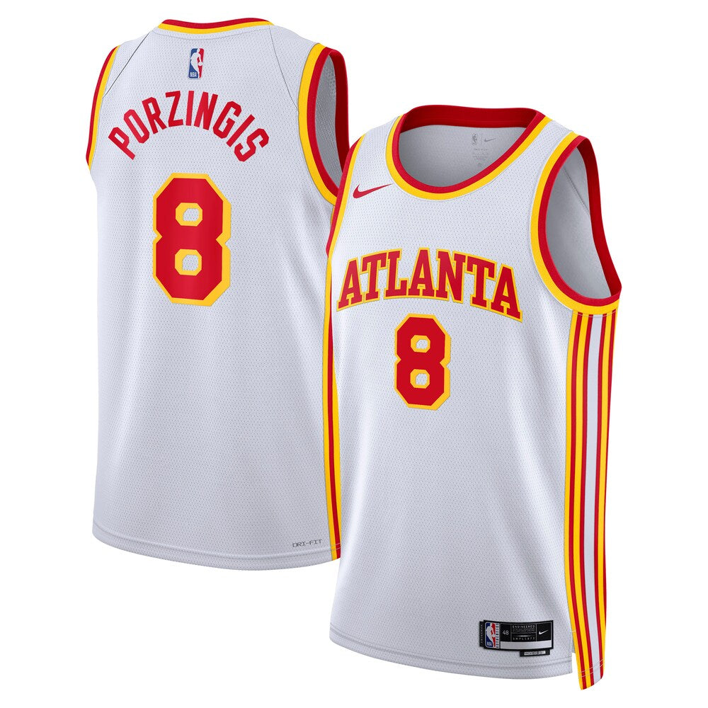 Atlanta Hawks Association Edition Swingman Jersey White Kristaps Porzngiis Unisex | RTJ13119 product image 1, provided for