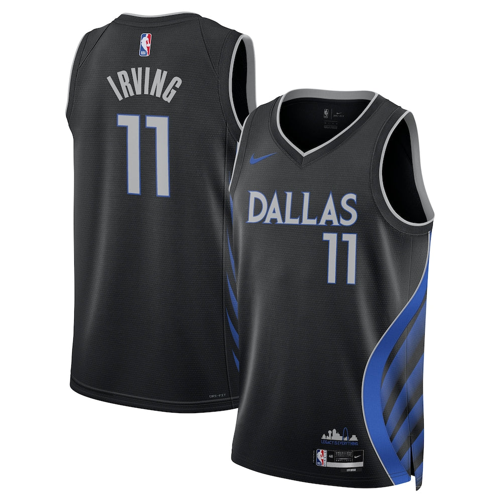 Dallas Mavericks 202526 City Edition Swingman Jersey Black Kyrie Irving Unisex | RTJ13091 product image 1, provided for