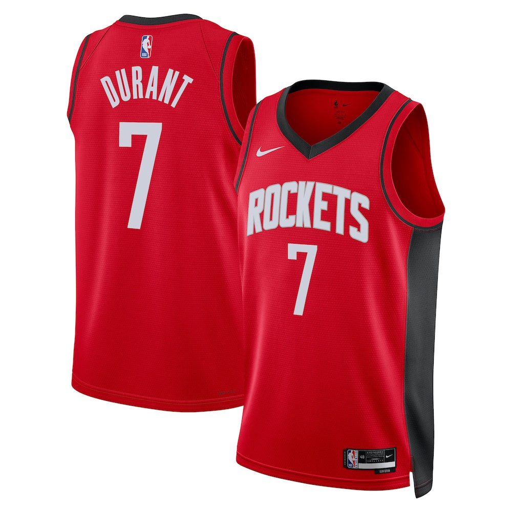 Houston Rockets Icon Edition Swingman Jersey Red Kevin Durant Unisex | RTJ13085 product image 1, provided for visual