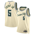 Milwaukee Bucks 202526 City Edition Swingman Jersey Cream Gary Trent Jr Unisex | RTJ13069 product image 1, provided for