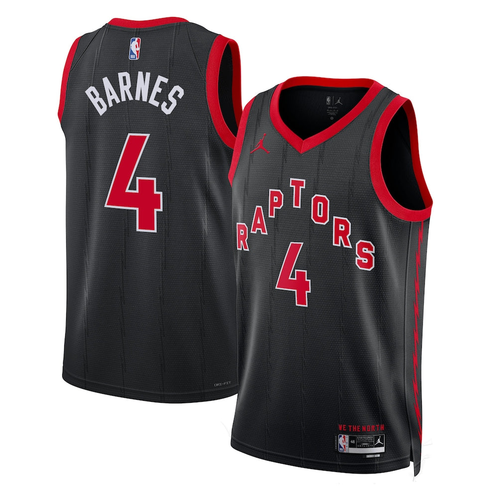 Toronto Raptors Jordan Statement Edition Swingman Jersey Black Scottie Barnes Unisex | RTJ13067 product image 1, provided