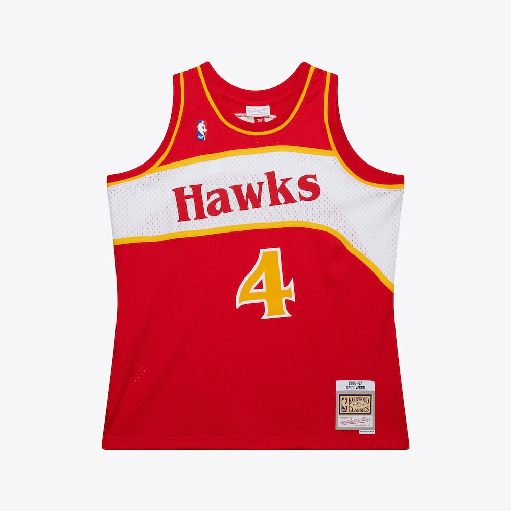 Atlanta Hawks Swingman Jersey Road Spud Webb 1986 87 | RTJ13063 product image 1, provided for visual reference and product