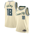 Milwaukee Bucks 202526 City Edition Swingman Jersey Cream Kyle Kuzma Unisex | RTJ13028 product image 1, provided for visual