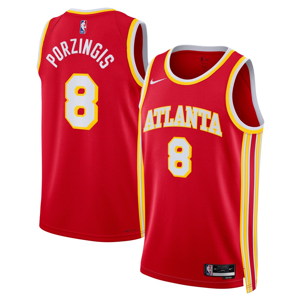 Atlanta Hawks Icon Edition Swingman Jersey Red Kristaps Porzingis Unisex | RTJ13014 product image 1, provided for visual