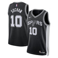 San Antonio Spurs Icon Edition Swingman Jersey Black Jeremy Sochan Unisex | RTJ13012 product image 1, provided for visual