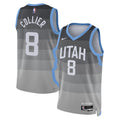 Utah Jazz 202526 City Edition Swingman Jersey Gray Isaiah Collier Unisex | RTJ13018 product image 1, provided for visual