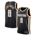 Atlanta Hawks 2025-26 City Edition Swingman Jersey Black Kristaps Porzingis Unisex | Stitched Jersey RTJS 12135 product