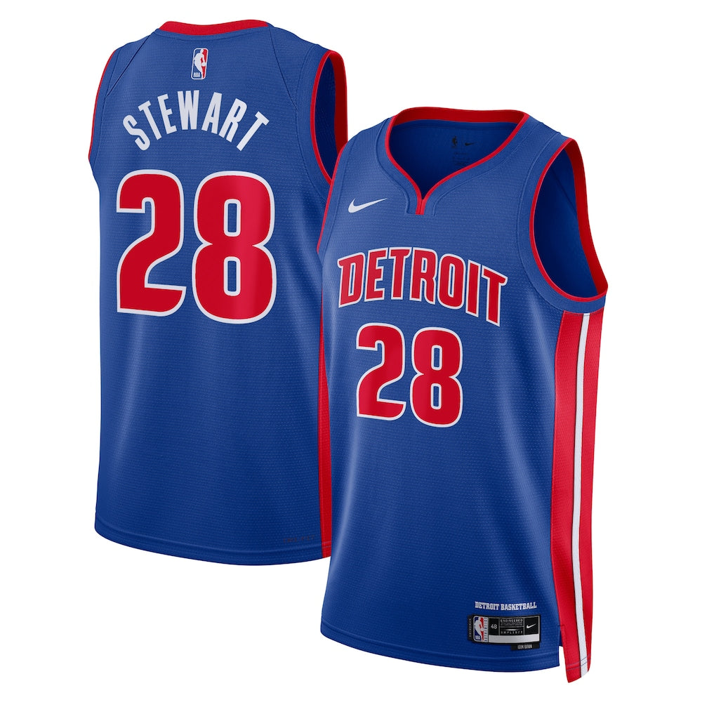 Detroit Pistons Icon Edition Swingman Jersey Blue Isaiah Stewart Unisex | Stitched Jersey RTJS 12134 product image 1,