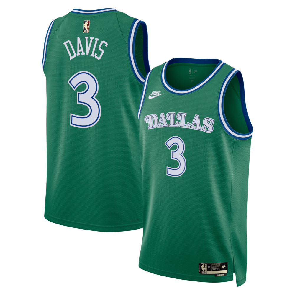 Dallas Mavericks Classic Edition Jersey Green Anthony Davis Unisex | Stitched Jersey RTJS 12131 product image 1, provided
