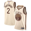 Golden State Warriors 2025-26 City Edition Swingman Jersey Tan Brandin Podziemski Unisex | Stitched Jersey RTJS 12038