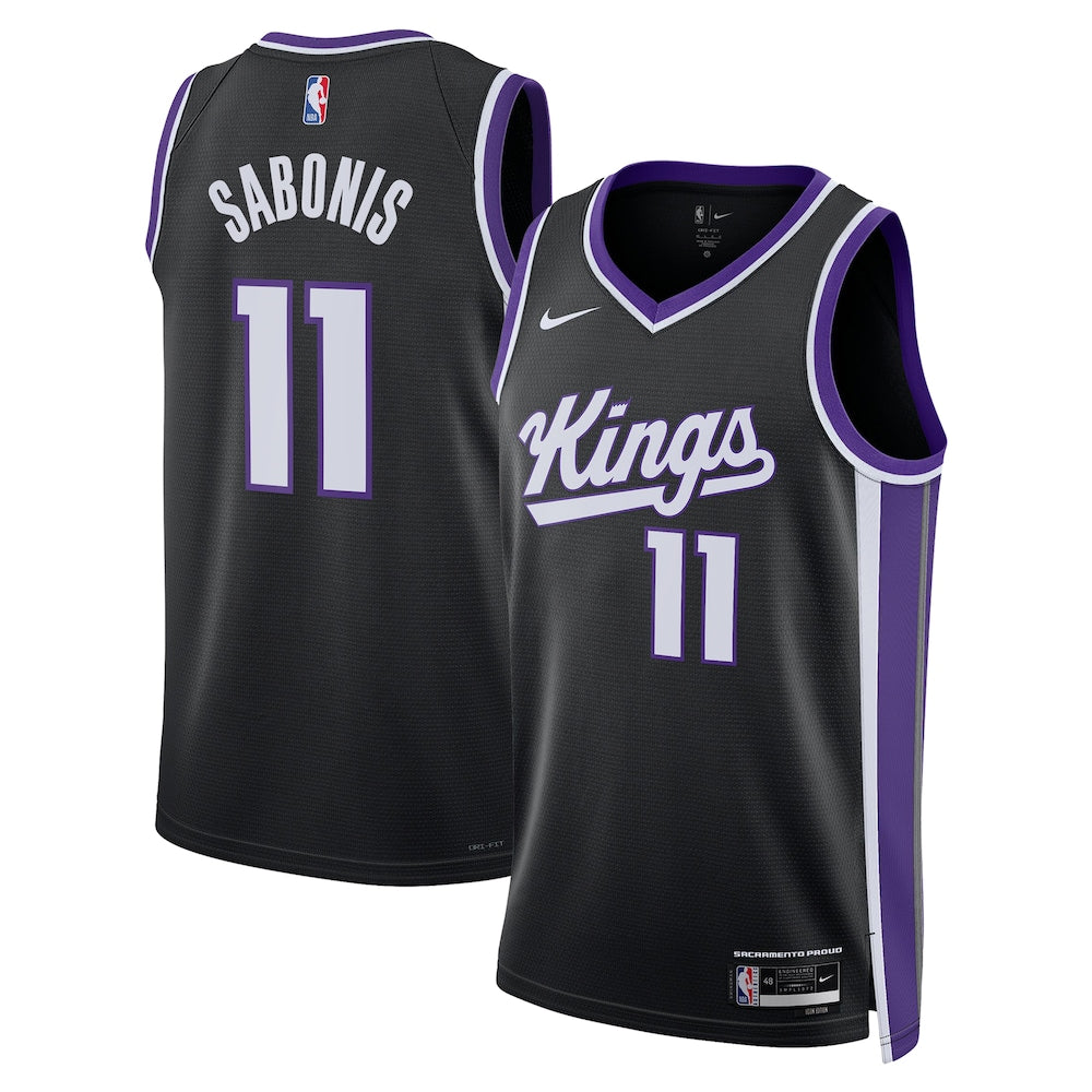 Sacramento Kings Icon Edition Swingman Jersey Black Domantas Sabonis Unisex | Stitched Jersey RTJS 12030 product image 1,