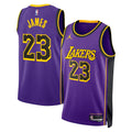 Los Angeles Lakers Jordan Statement Edition Swingman Jersey Purple Lebron James Unisex | Stitched Jersey RTJS 12020 product