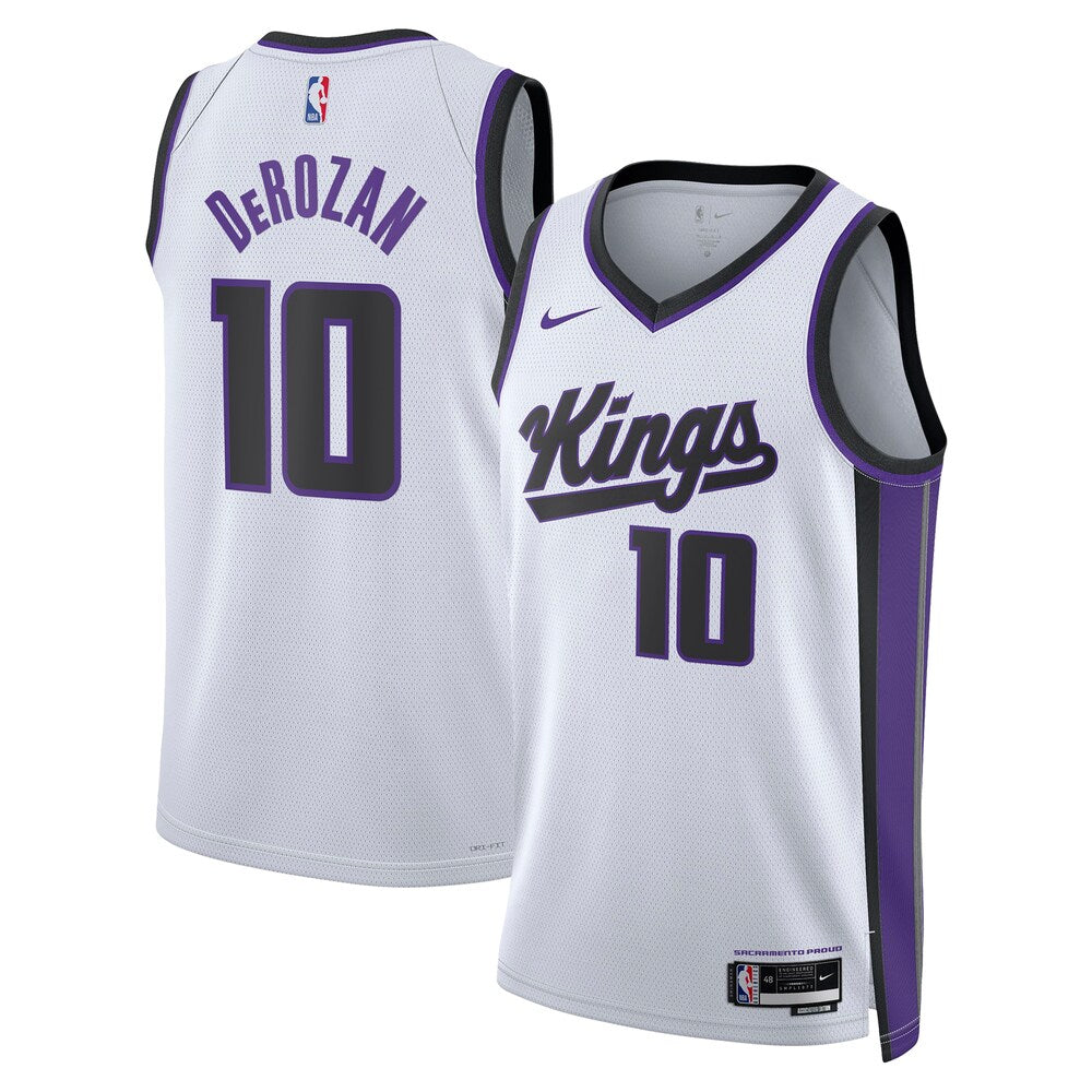 Sacramento Kings Association Edition Swingman Jersey White Demar Derozan Unisex | Stitched Jersey RTJS 12025 product image