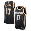 Atlanta Hawks 2025-26 City Edition Swingman Jersey Black Onyeka Okongwu Unisex | Stitched Jersey RTJS 12024 product image 1,