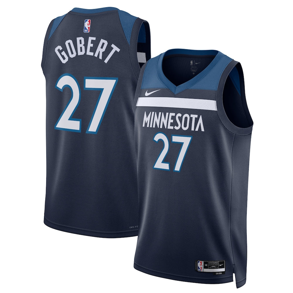 Minnesota Timberwolves Icon Edition Swingman Jersey Navy Rudy Gobert Unisex | Stitched Jersey RTJS 12015 product image 1,