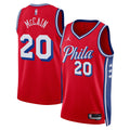 Philadelphia 76Ers Jordan Brand Statement Edition Swingman Jersey Red Jared Mccain Unisex | Stitched Jersey RTJS 11987