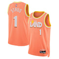 Cleveland Cavaliers 2025-26 City Edition Swingman Jersey Orange Max Strus Unisex | Stitched Jersey RTJS 11966 product image