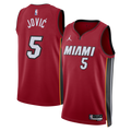 Miami Heat Jordan Brand Statement Edition Swingman Jersey Red Nikola Jovi Unisex | Stitched Jersey RTJS 11923 product image