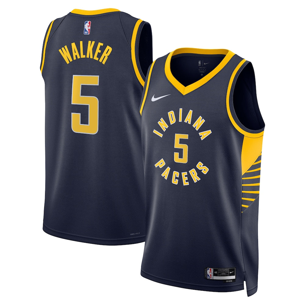 Indiana Pacers Icon Edition Swingman Jersey Navy Jarace Walker Unisex | Stitched Jersey RTJS 11912 product image 1, provided