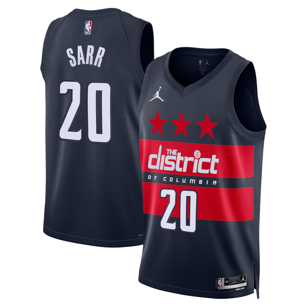 Washington Wizards Jordan Brand Statement Edition Swingman Jersey Navy Alex Sarr Mens | Stitched Jersey RTJS 11908 product