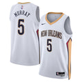 New Orleans Pelicans Association Edition Swingman Jersey White Dejounte Murray Unisex | Stitched Jersey RTJS 11905 product