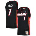 Chris Bosh Black Miami Heat 201213 Hardwood Classics Swingman Jersey | Stitched Jersey RTJS 11864 product image 1, provided