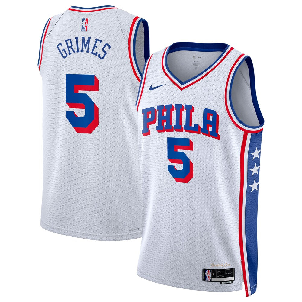 Philadelphia 76Ers Association Edition Swingman Jersey White Quentin Grimes Unisex | Stitched Jersey RTJS 11877 product