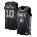 San Antonio Spurs Jordan Statement Edition Swingman Jersey Black Jeremy Sochan Unisex | Stitched Jersey RTJS 11847 product