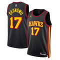 Atlanta Hawks Jordan Statement Edition Swingman Jersey Black Onyeka Okongwu Unisex | Stitched Jersey RTJS 11842 product