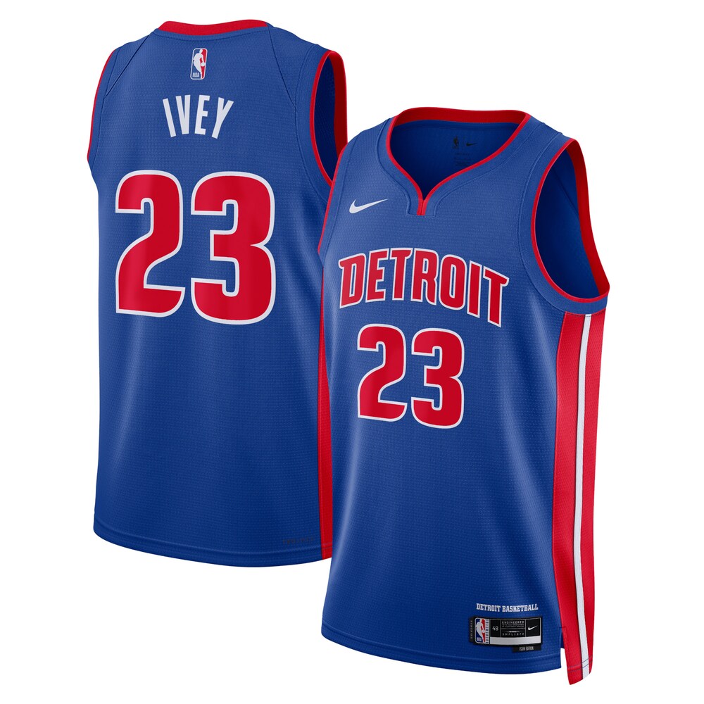 Detroit Pistons Icon Edition Swingman Jersey Blue Jaden Ivey Unisex | Stitched Jersey RTJS 11797 product image 1, provided