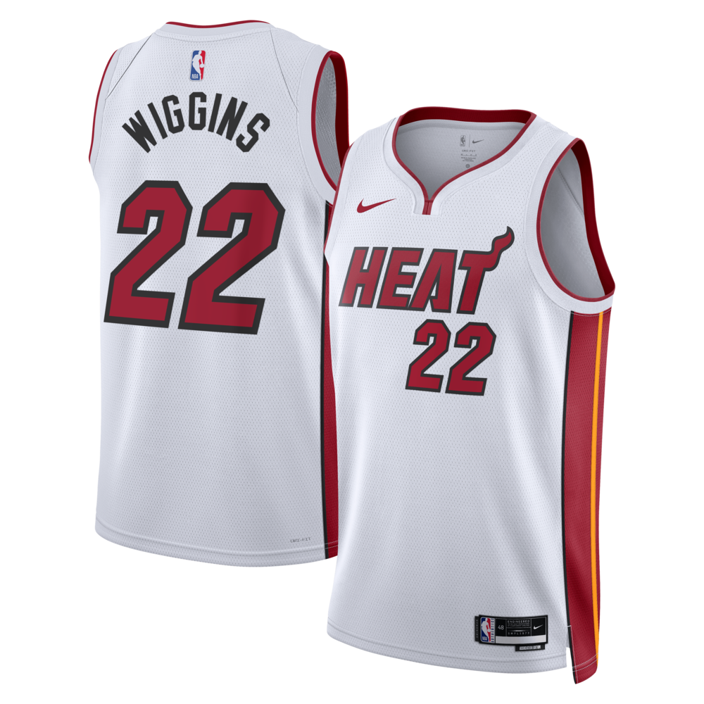 Miami Heat Association Edition Swingman Jersey White Andrew Wiggins Unisex | Stitched Jersey RTJS 11788 product image 1,