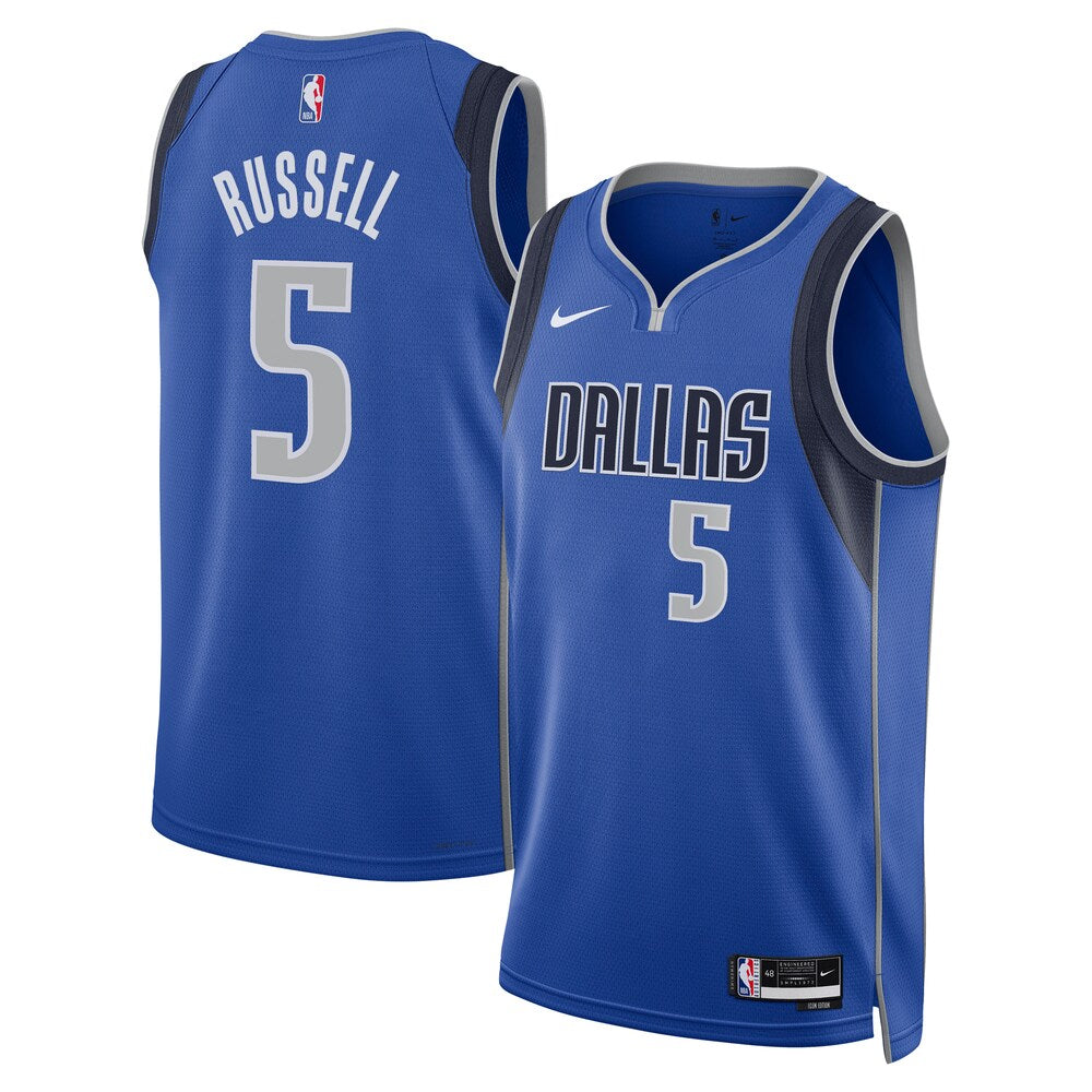 Dallas Mavericks Icon Edition Swingman Jersey Blue Dangelo Russell Unisex | Stitched Jersey RTJS 11782 product image 1,