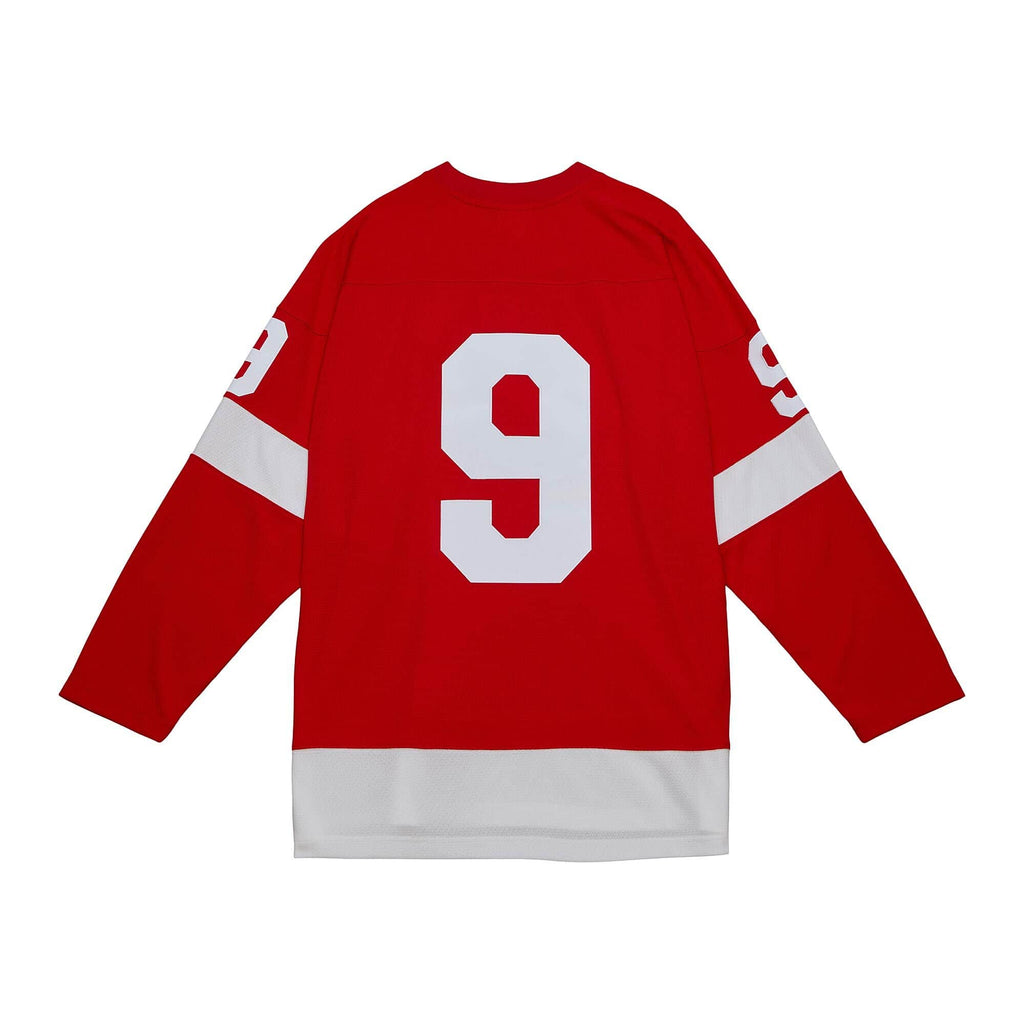 Gordie Howe Detroit Red Wings NHL Mitchell & Ness Men Red 1960 Blue Line Authentic Jersey product image 1, provided for