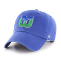 Hartford Whalers NHL 47 Brand Men Blue Clean Up Adjustable Hat product image 1, provided for visual reference and product