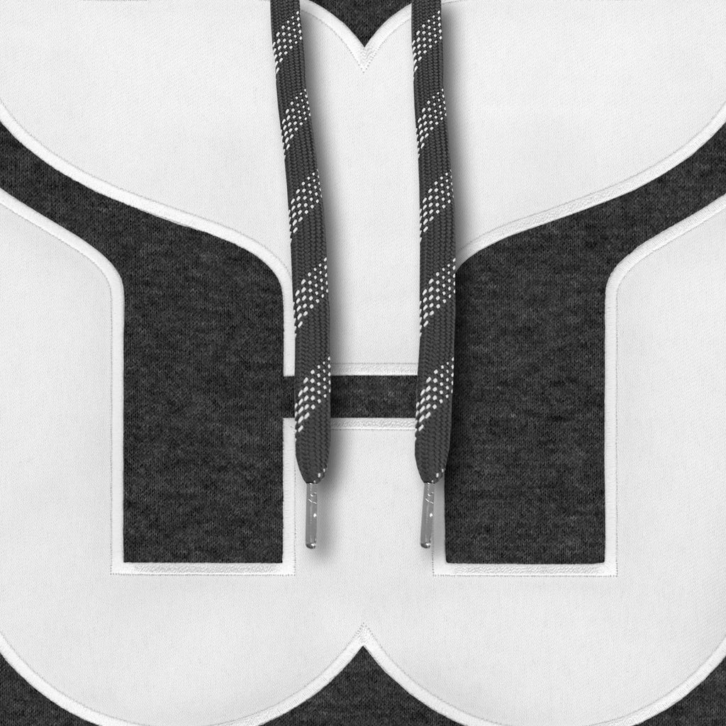 Hartford Whalers NHL Bulletin Men Charcoal Express Twill Logo Hoodie product image 3, provided for visual reference and
