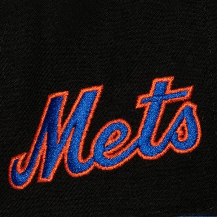 New York Mets MLB Mitchell & Ness Men Black Cooperstown Evergreen Snapback product image 3, provided for visual reference