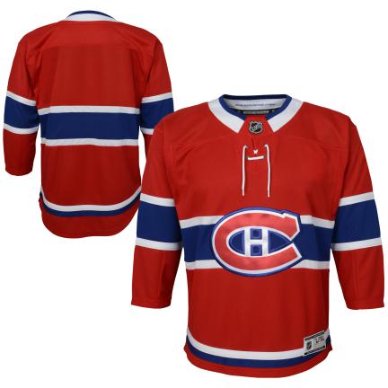 Montreal Canadiens NHL Outerstuff Youth Red Premier Jersey product image 2, provided for visual reference and product detail