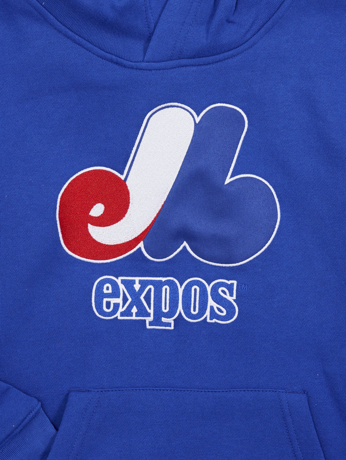 Montreal Expos MLB Outerstuff Youth Royal Blue Primary Logo Hoodie product image 2, provided for visual reference and