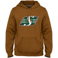 Saskatchewan Roughriders CFL Bulletin Men Dune Express Twill Logo Hoodie product image 1, provided for visual reference and