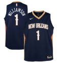 Zion Williamson New Orleans Pelicans Nike Navy Replica Swingman Jersey product image 1, provided for visual reference and