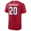 Juraj Slafkovský Montreal Canadiens NHL Fanatics Branded Men Red Authentic T-Shirt product image 1, provided for visual