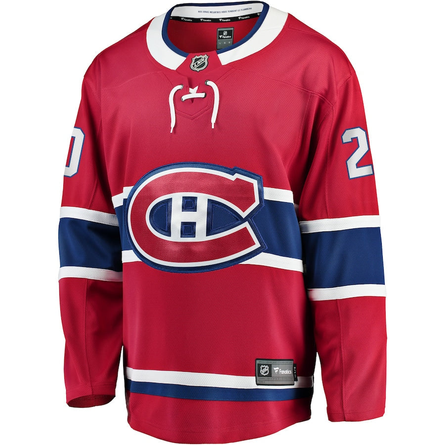 Juraj Slafkovsky Montreal Canadiens NHL Fanatics Branded Men Red Breakaway Jersey product image 2, provided for visual
